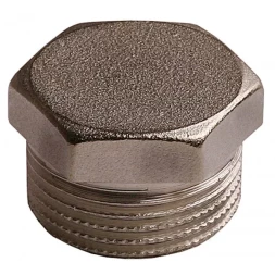 Заглушка GENERAL FITTINGS никелированная латунь, 6-ти гранная головка, наружная резьба, 1" 51097-S-1