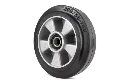 Колесо резиновое 200х50 мм с подшипником для тележек гидравлических BF/WB/RHP/BFS 1000916 купить в Новом Уренгое