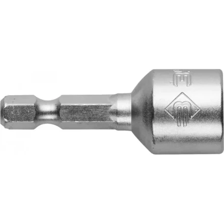 Биты ЗУБР &quot;МАСТЕР&quot; с торцовой головкой, магнитные, Cr-V, тип хвостовика E 1/4&quot;, 13х45мм, 2шт 26392-13-02 купить в Новом Уренгое