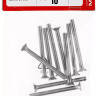 Винт DIN 965, M4 x 40 мм, 10 шт, кл. пр. 4.8, оцинкованный, ЗУБР 303116-04-040 купить в Новом Уренгое