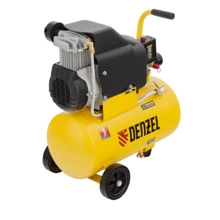 Компрессор воздушный DLC1300/24 безмасляный 1.3 кВт, 24 литра, 206 л/мин Denzel 58171 купить в Новом Уренгое