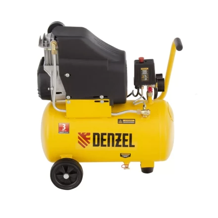 Компрессор воздушный DLC1300/24 безмасляный 1.3 кВт, 24 литра, 206 л/мин Denzel 58171 купить в Новом Уренгое
