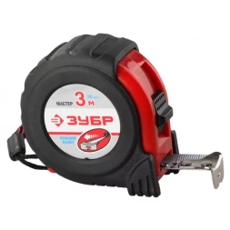 Рулетка ЗУБР "МАСТЕР", обрезиненный корпус, 3мх16мм 34018-3-16_z01