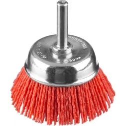 ЗУБР "ПРОФЕССИОНАЛ". Щетка чашечная для дрели, нейлоновая проволока с абразивным покрытием, 50мм 35165-050_z02