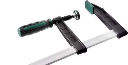 Струбцина, KRAFTOOL 32011-120-1000, тип &quot;F&quot;, DIN 5117, двухкомпонентная ручка, 120х1000мм 32011-120-1000 купить в Новом Уренгое