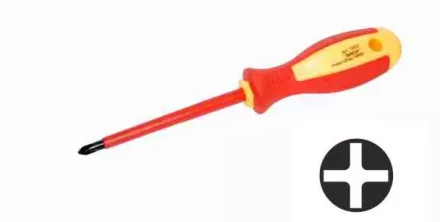 Отвертка диэл.крестовая PH№1х100мм,1000В,1/10/120 19696 купить в Новом Уренгое