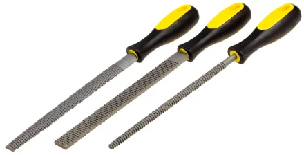 Набор STAYER &quot;PROFI&quot;: Рашпили, пластмассовая двухкомпонентная рукоятка, 200мм, 3шт 1690-20-H3_z01 купить в Новом Уренгое