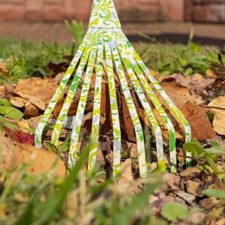 Грабли веерные 9 - зубые Palisad, 130 х 415 мм, стальные, пластиковая рукоятка, Flower Green, 620425 купить в Новом Уренгое