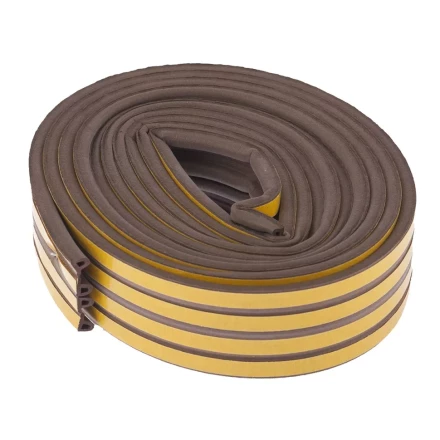 Уплотнитель 6 м профиль &quot;P&quot; коричневый СИБРТЕХ 93942 купить в Новом Уренгое