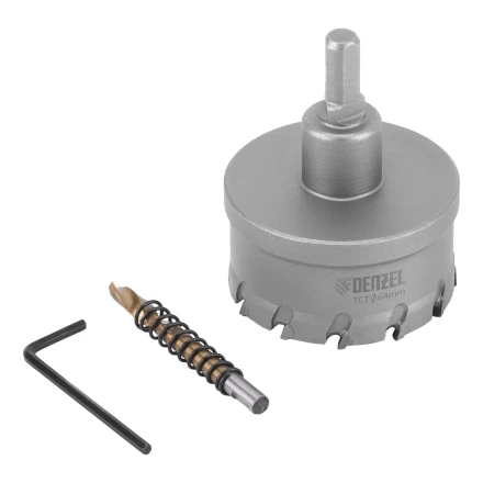 Коронка по металлу твердосплавная, 64 мм Denzel 724018 купить в Новом Уренгое