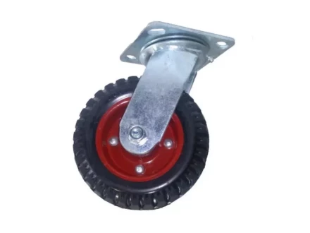 Колесо большегрузное поворотное PS 200 200 мм резина с протектором (F) 1027232 купить в Новом Уренгое