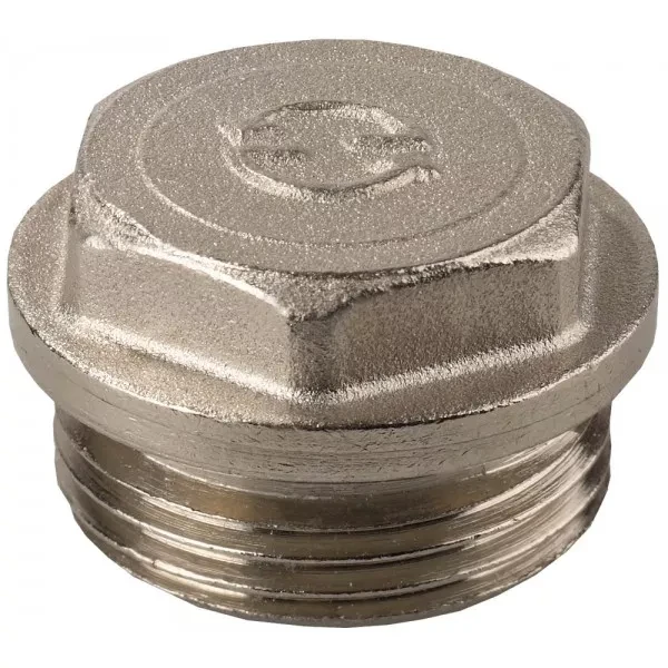 Заглушка GENERAL FITTINGS, 6-ти гранная головка с прижимной шайбой, латунь, наружная резьба, 1/2" 51100-1/2 купить в Новом Уренгое