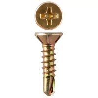 Саморезы ЗУБР "МАСТЕР" со сверлом для оконного профиля, жёлтопассивированные, 3.9x22мм, 600шт 4-300231-39-022