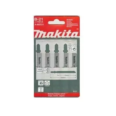 Пилки ( 5 шт.) В-21 HCS, 100х2,1 мм, рез-10 мм, точн.пропил. Makita A-85721 купить в Новом Уренгое