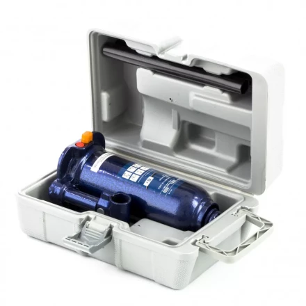 Домкрат гидравлический бутылочный 6 т h подъема 207-404 мм в пластиковом кейсе Stels 51176 купить в Новом Уренгое