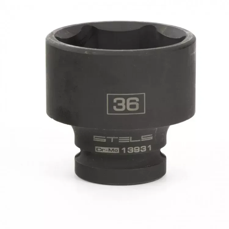 Головка ударная шестигранная 36 мм 1/2" CrMo Stels 13931 купить в Новом Уренгое