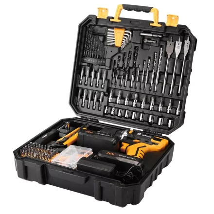 Дрель аккумуляторная DEKO DKCD20FU-Li, 063-4143 + набор 193 аксессуара купить в Новом Уренгое