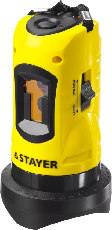 Нивелир лазерный линейный SLL-1, STAYER 34960, дальность 10м, точн. +/-0,5 мм/м 34960 купить в Новом Уренгое