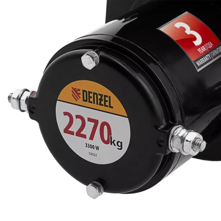 Лебедка автомобильная электрическая Denzel 52022 LB-2200, 2.2 т, 3.3 кВт, 12 В купить в Новом Уренгое