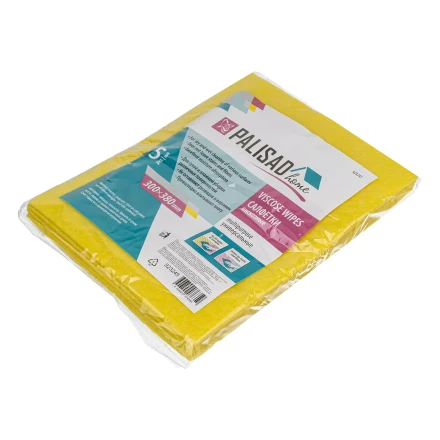 Салфетки вискозные универсальные, 300 x 380 мм, 5 шт., Home Palisad 923245 купить в Новом Уренгое