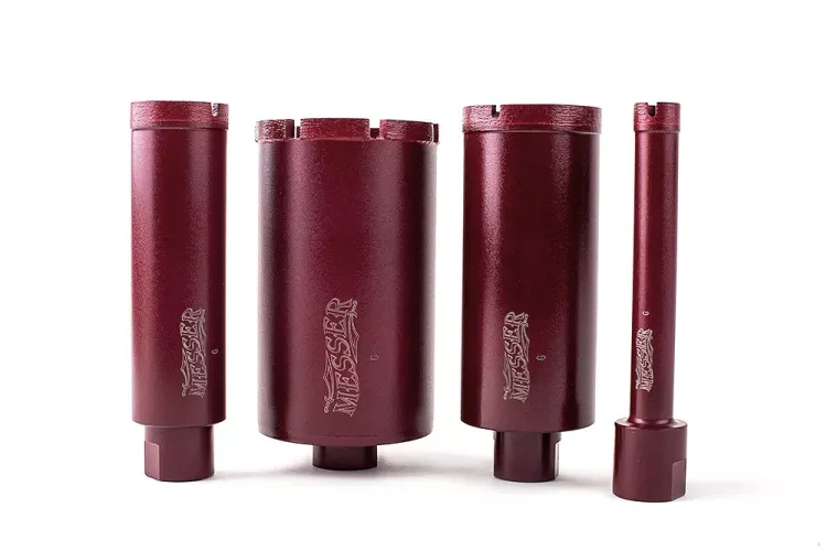 Сегментная алмазная коронка MESSER REDLINE по граниту диаметр 35 мм длина 100 мм купить в Новом Уренгое