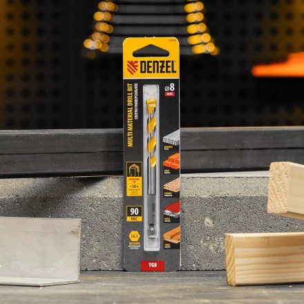 Сверло универсальное, Multi cut, 8 мм Denzel 706008 купить в Новом Уренгое
