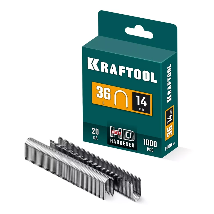 Скобы кабельные, тип 36 (L) калибр 20GA 31636-14 купить в Новом Уренгое