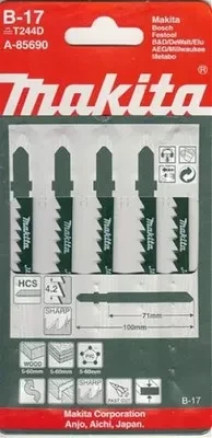 Пилки для лобзика Makita B-17 A-85690 купить в Новом Уренгое
