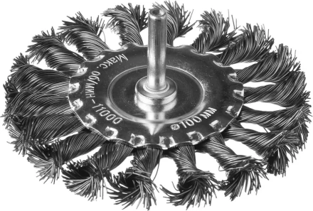 DEXX. Щетка дисковая для дрели, жгутированная стальная проволока 0,5мм, 100мм 35108-100 купить в Новом Уренгое