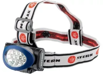 Фонарь наголовный, светодиодный. 3 режима, 10Led, 3хААА, Stern 90562 купить в Новом Уренгое