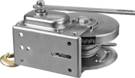 Лебедка ручная барабанная ЗУБР &quot;ПРОФЕССИОНАЛ&quot;, подъемная, тросовая, 0,9т, 8м 43117-0.9 купить в Новом Уренгое