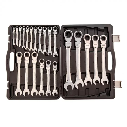 Набор ключей комбинированных Matrix трещоточных шарнирных 22 шт 14800 купить в Новом Уренгое