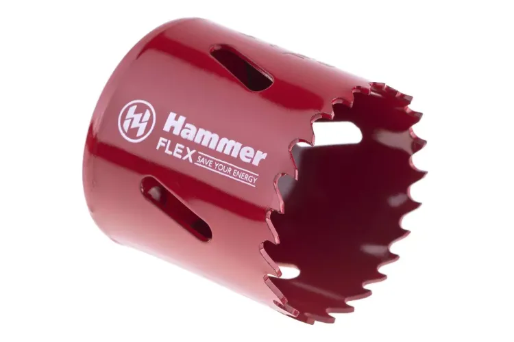 Коронка биметаллическая HAMMER Ф44х38мм 5/8" BiMETALL (224-009) купить в Новом Уренгое