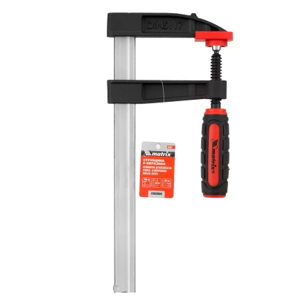 Струбцина F-образная Matrix, 200 х 80 х 280 мм, 20401 купить в Новом Уренгое
