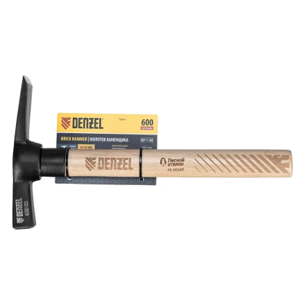 Молоток каменщика, 600 г Denzel , буковая рукоятка, EFP 10643 купить в Новом Уренгое