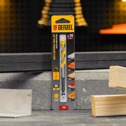 Сверло универсальное, Multi cut, 10 мм Denzel 706009 купить в Новом Уренгое