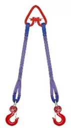 Строп текстильный двухветвевой 2СТ 1.25 т L=7.5 м РА 60 мм Звено РТ-3 купить в Новом Уренгое