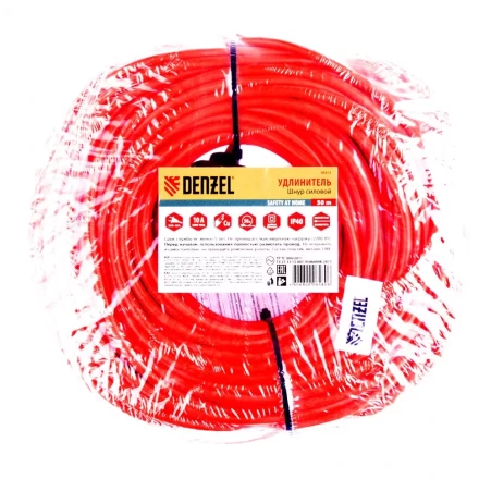 Удлинитель-шнур силовой 50 м 1 розетка 10 A серия УХ10 Denzel 95913 купить в Новом Уренгое
