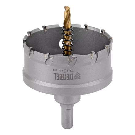 Коронка по металлу твердосплавная, 73 мм Denzel 724021 купить в Новом Уренгое