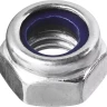 Гайка DIN 985 с нейлоновым кольцом, M5, 18 шт, кл. пр. 6, оцинкованная, ЗУБР 303586-05 купить в Новом Уренгое
