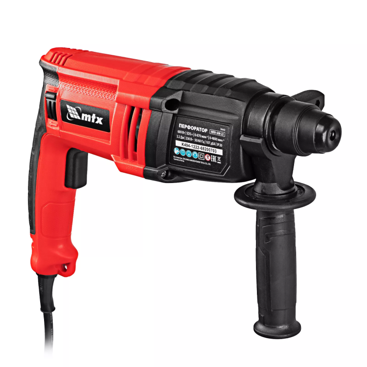 Перфоратор электрический MTX MRH-600-22, SDS-Plus, 600 Вт, 2,2 Дж, 3+1 режима 26682 купить в Новом Уренгое