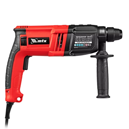 Перфоратор электрический MTX MRH-600-22, SDS-Plus, 600 Вт, 2,2 Дж, 3+1 режима 26682 купить в Новом Уренгое