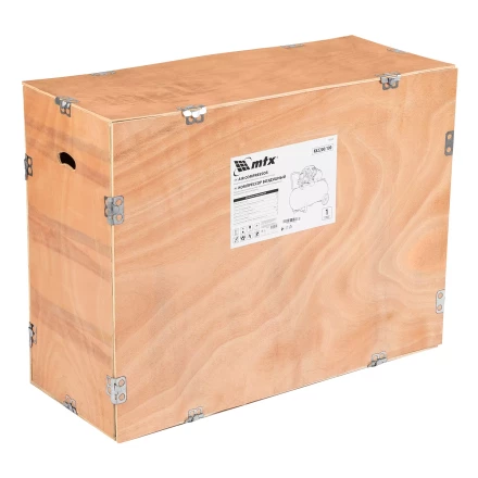 Компрессор воздушный MTX КК-2200/100, 2,2 кВт, 350 л/мин, 100 л, прямой привод, масляный купить в Новом Уренгое