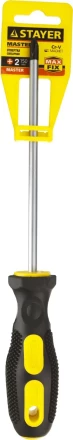 Отвертка STAYER &quot;MASTER&quot;, двухкомпонентная рукоятка, магнитный наконечник, PH2x150мм 2510-2-15_z01 купить в Новом Уренгое