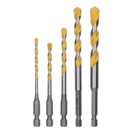 Набор сверл универсальных, Multi cut, 4-10 мм, 5 шт Denzel 706016 купить в Новом Уренгое