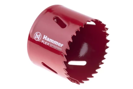 Коронка биметаллическая HAMMER Ф57х38мм 5/8" BiMETALL (224-011) купить в Новом Уренгое