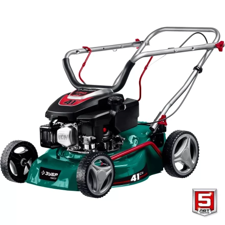 ЗУБР 410 мм, 3.5 л.с., бензиновая газонокосилка (ГБ-410) купить в Новом Уренгое