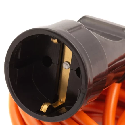 Удлинитель-шнур силовой Сибртех 30 м, 6А, тип УХз6, ПВС, 1 розетка без заземления 95813 купить в Новом Уренгое