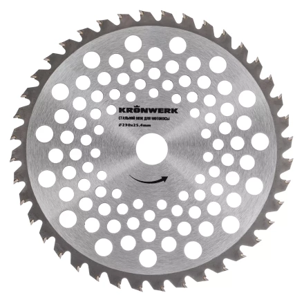 Нож для триммера 230х25,4, 40 зубьев Kronwerk 96343 купить в Новом Уренгое