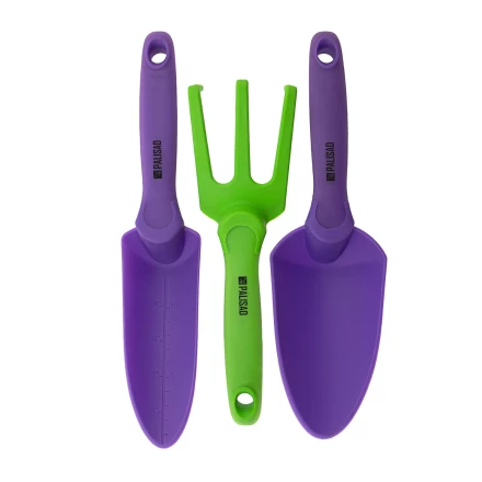 Набор садового инструмента Palisad 630218, пластиковый, гелевые рукоятки, 3 предмета, Nylon Soft купить в Новом Уренгое